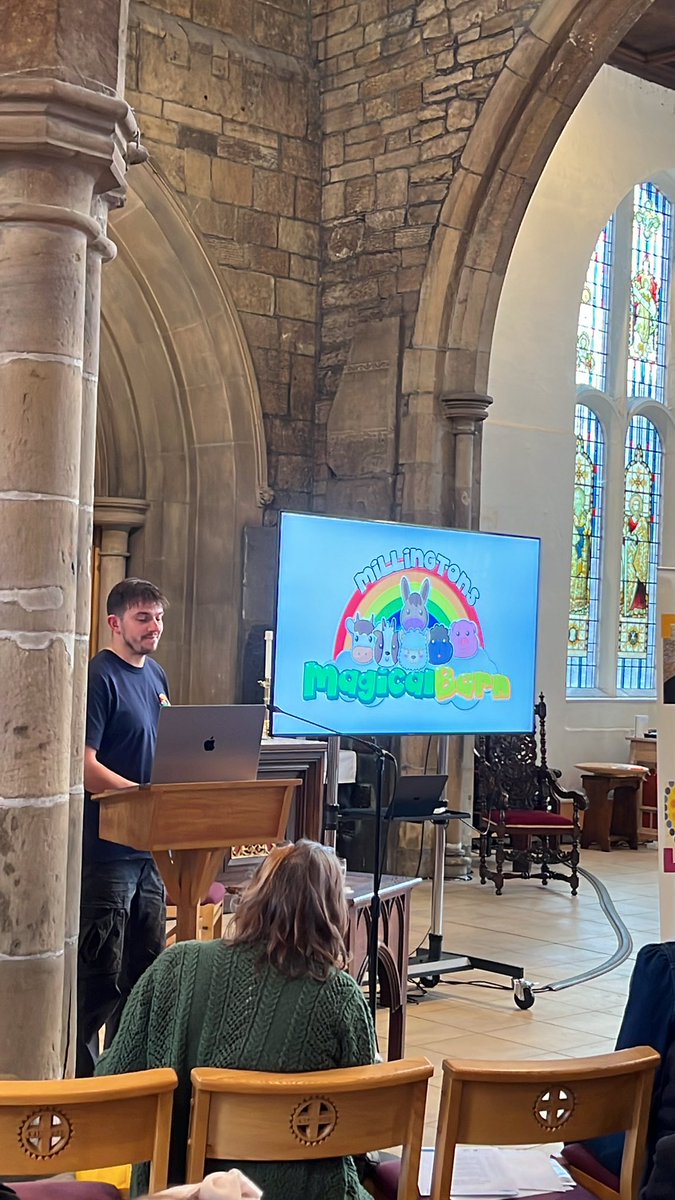 Here’s Jake Radcliffe, from Millington’s Magical Barn showing that transformation from rescue to happy animals you can visit! #simconference @allofusinmind millingtonsmagicalbarn.com