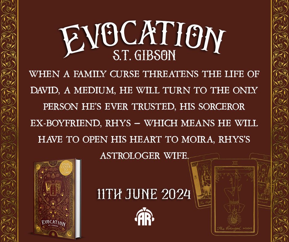 anesidcra's tweet image. im so excited to announce @s_t_gibson’s next book: EVOCATION out June 11th, 2024 
it’s the first book of a new urban fantasy romance series called the Summoner’s Cycle 🔮 👻 🕯️ 
#evocation