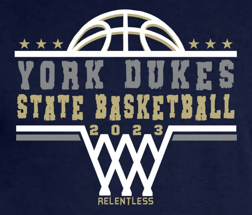 YorkDukeBoysBB's tweet photo. Woke up, it's March, and we are still playing!

Our State Basketball shirts can be purchased here: https://t.co/dqd9GINaRZ

The store will be open until NOON on Monday the 6th. Once your order is completed, they will notify you when to come pick them up.

#RELENTLESS #yorkdukes https://t.co/cViJge3WhG