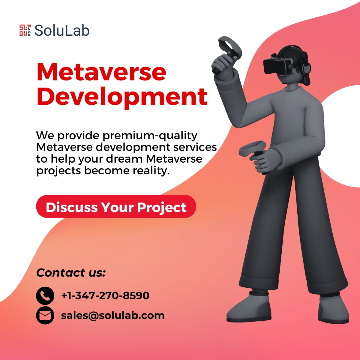 solulab's tweet photo. With our top-notch Metaverse development services, your ambitious ideas may become a reality.
Contact us now👉 https://t.co/Cawfu70Os3
.
.
#metaverse #metaversedevelopment #solulab #metaversedevelopmentservices #nft #crypto #ethereum #cryptocurrency #bitcoin #blockchain #defi https://t.co/vdxSlRzs3Y