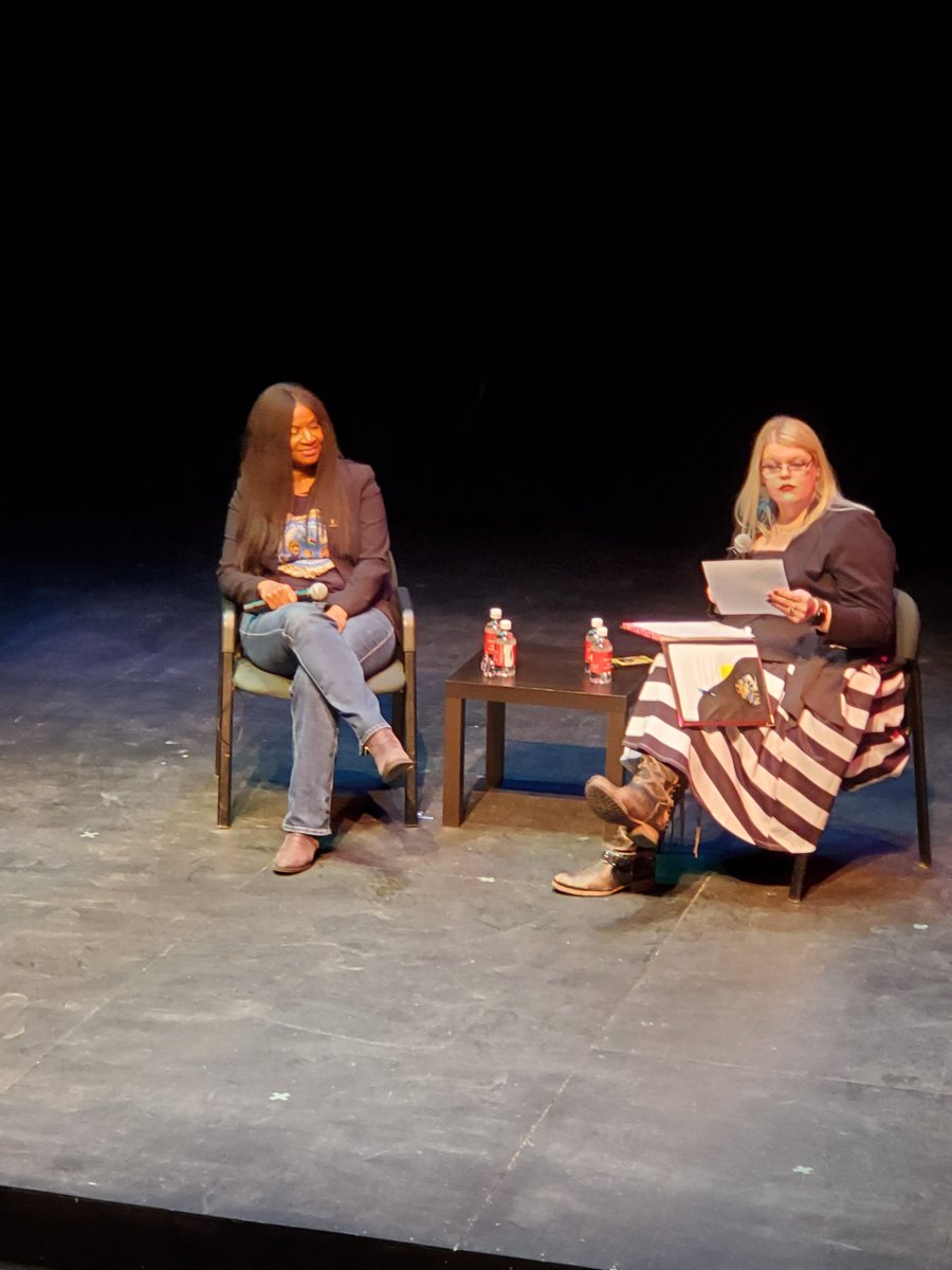 Thank you Angela for visiting and sharing you nephew George Floyd's life and death with the MSUM community! So great to meet you!