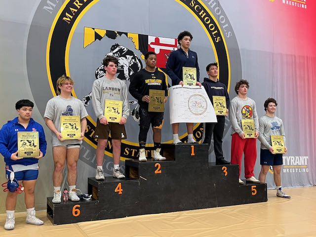 HolyCross_MD's tweet image. Congratulations to William Applegarth, Holy Cross School #classof2019 graduate and current Our Lady of Good Counsel senior who is now a 2x state placer at the MD Independent State Tournament, placing 3rd at 215lbs. Way to go! #adwcommunity #iloveholycross @OLGCHS