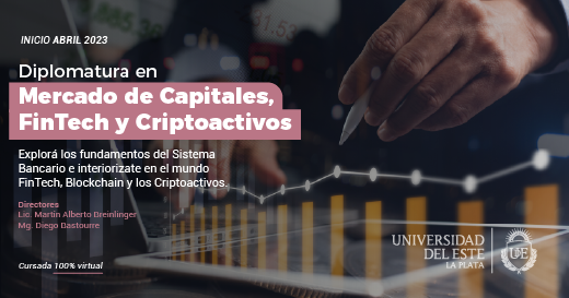 UniDelEsteLP's tweet photo. 📣Diplomatura en Mercado de Capitales, Fintech y Criptoactivos.
📅Inicia el 13/03
Conocé mas en: https://t.co/lgSDIizLJI 
#fintech #Criptoactivos #Blockchain https://t.co/XUv1ABsNHn