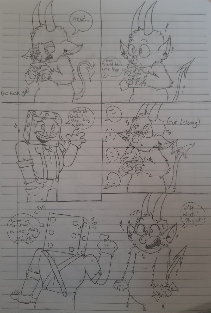RainbowCloudth2's tweet photo. I finally drew some Devildice comics again! :'D (haven't drawn them in awhile :'3)
#cuphead #cupheadshow #devildice #cupheaddevildice #cupheaddevil #cupheadkingdice #kingdice #thedevil https://t.co/s1gA2JHp1N