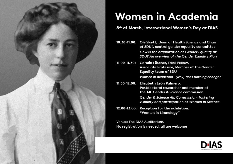 ♀️Women in Academia♀️
DIAS Wednesday lecture(s) on International Women's Day - please come join us at the DIAS Auditorium on the 8th of March from 10.30-12.00 - followed by a reception for the exhibition "Women in Limnology"