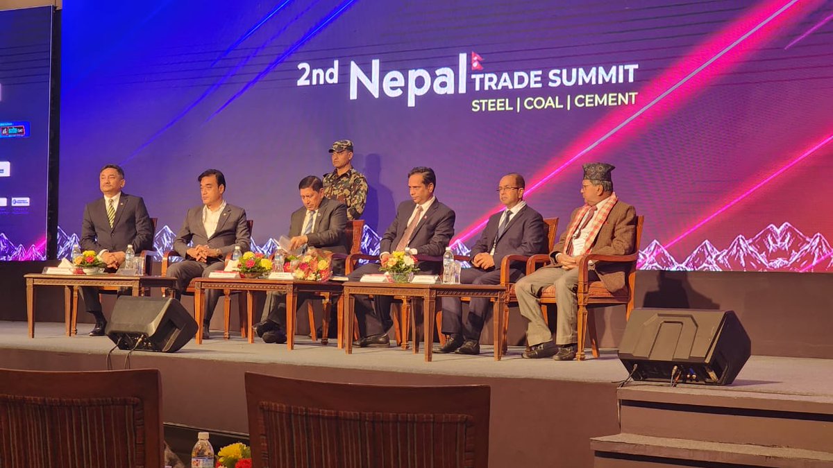 Secretary Mr. Madhu Kumar Marasini addressing as a key note speaker during the inaugural session of the 2nd Nepal Trade Summit organized by SteelMint Events ! <a href="/madhumarasini/">Madhu K. Marasini</a>