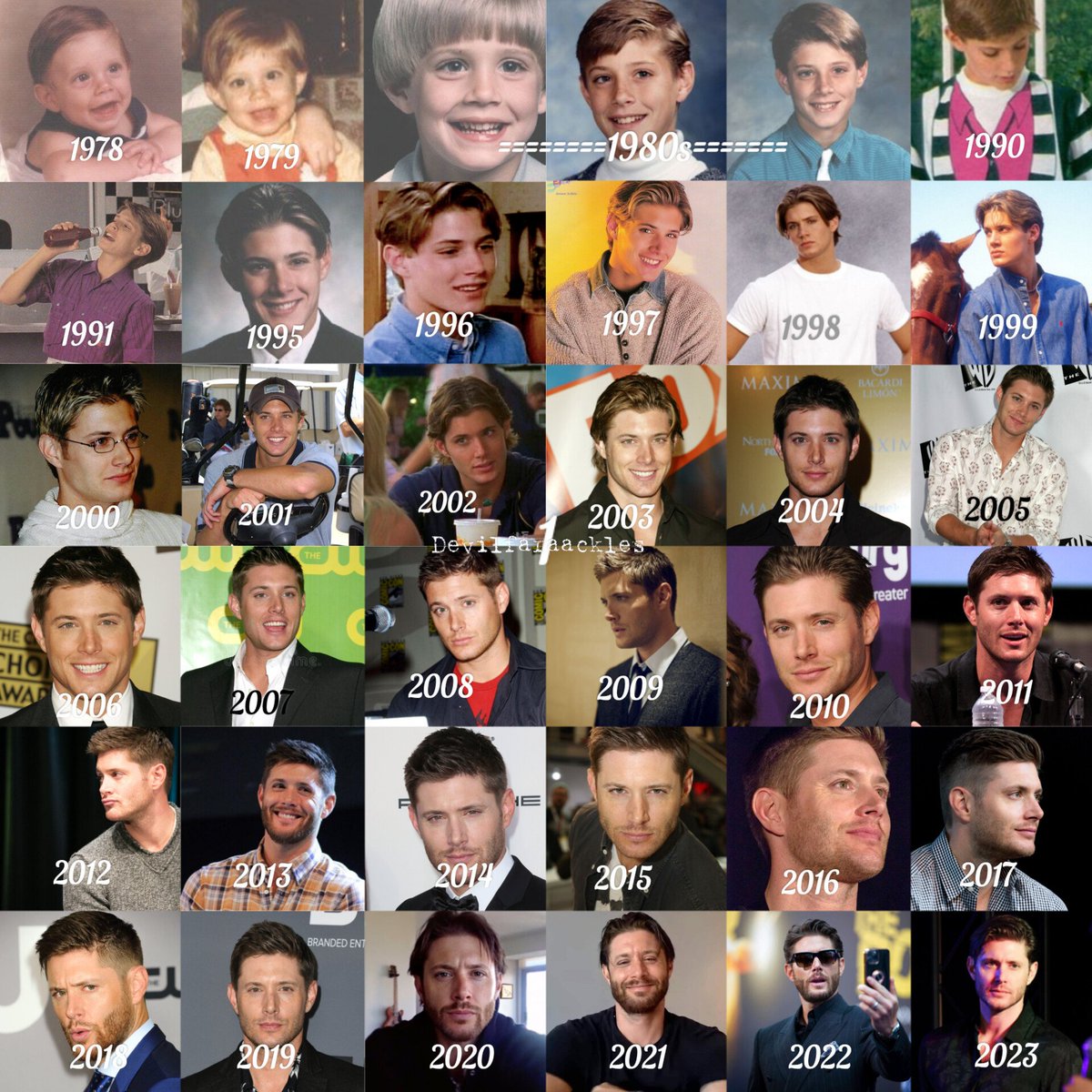 faraaa626's tweet photo. Happy Birthday @JensenAckles 
Here is your beautiful evolution #jensenackles https://t.co/T1wPIQvHer