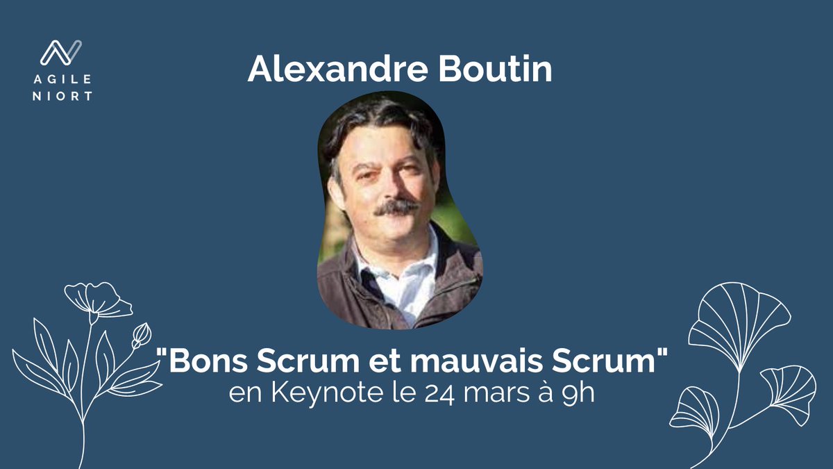 AgileNiort's tweet photo. L'excellent Alexandre Boutin sera en keynote le 24 mars
Il proposera avec humour de reconnaître les bons Scrum des mauvais Scrum en rendant visibles les petits ou gros détails qui les différencient
🎟 Programme et billets sur https://t.co/vy1SkimLI9 @agilex #niort #agile #scrum https://t.co/ZCpZ7zaZ3i