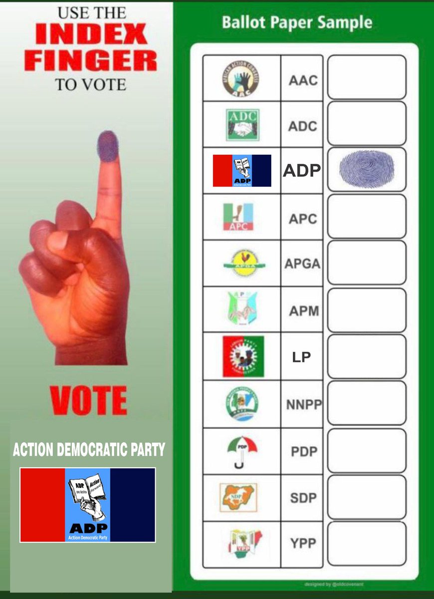 adp_Rivers's tweet photo. Come 11th March, we will be taking #Riversstate back.
 I appeal to everyone to come out just the way we did for the presidential election and #vote 
To #vote make sure You thumbprint on the ADP Logo, with an Open Book. Let's #vote #wisely

#VoteADP https://t.co/Zfy5jGqXL0