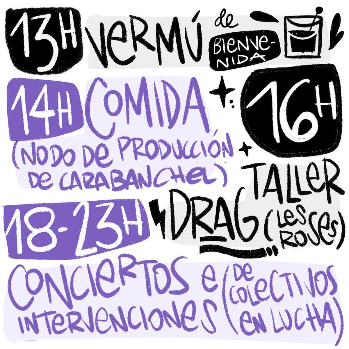 ¡Llega el esperadísimo #Eventazo4M de la Comisión 8M!

Contaremos con las actuaciones de Alba Reche, Tongo, Erika2santos, Alicia Vatra, Taktel, Ballenas Asesinas, Megane Mercury, DJ Club y Romea. 

El sábado 4 de marzo en el Eko (C/ Ánade 10)

(1)