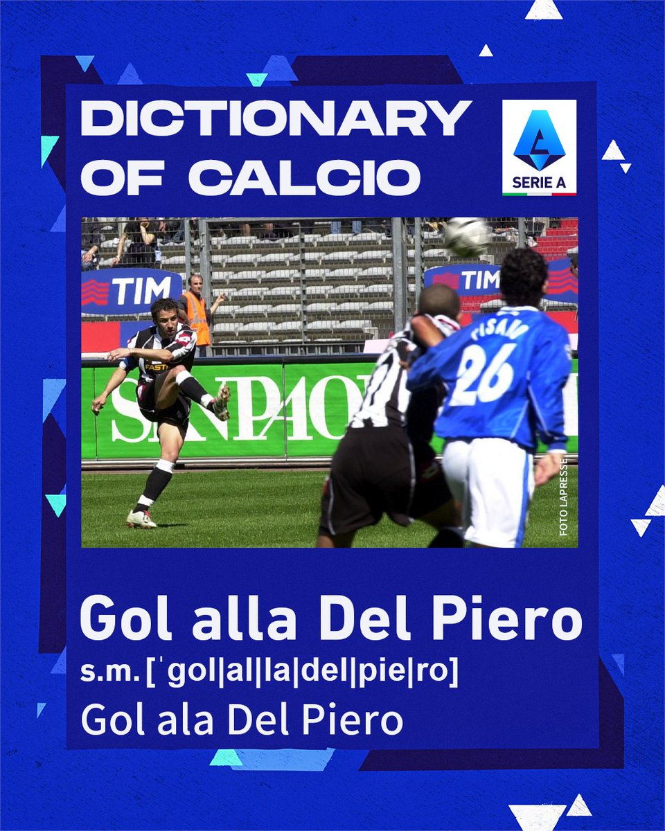 SerieA_ID's tweet photo. #DictionaryofCalcio 🇮🇹 kembali lagi! 🥹

𝙂𝙤𝙡 𝙖𝙡𝙡𝙖 𝘿𝙚𝙡 𝙋𝙞𝙚𝙧𝙤 ⚽️

Adalah istilah untuk gol yang dicetak dari ujung kiri kotak penalti ke ujung kanan jala gawang lawan. Seperti namanya, istilah ini populer berkat gol khas seorang @delpieroale 😍

#SerieA💎 https://t.co/8pqAs0en2t