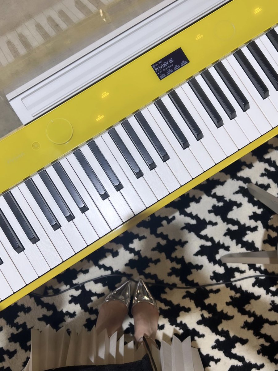 celeinaann's tweet photo. 本日は東京ビッグサイトにて開催中の 
東京国際家具見本市にて、

@ligneroset_jp @CASIOJapan 
コラボステージで @hiradospree さんと共にパフォーマンスさせて頂きました🎹 

#IFFT #ligneroset #pxs7000 https://t.co/nXlQZ5TmDl