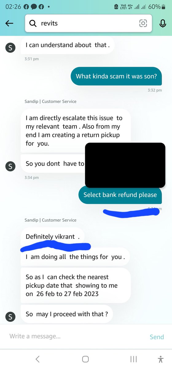 I asked a bank refund and it was promised to me too and yet i got it in my pay balance after the return. <a href="/amazonIN/">Amazon India</a> <a href="/AmazonHelp/">Amazon Help</a> <a href="/amazon/">Amazon</a> <a href="/amazonnews/">Amazon News</a>