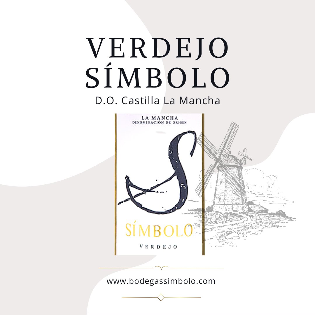 Prueba nuestro VERDEJO SÍMBOLO un Vino #DOLaMancha, color amarillo pálido y ribetes verdosos. De intensidad aromática alta, complejo, con notas de cítricos, melón y madreselva ¡Pruébalo! #BodegasSímbolo #bodegas #vinosdecalidad onx.la/aa069