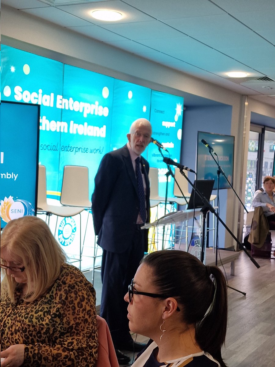 Chair of our APG in @NIAEUMatters welcomes @Chris_White_67 to our #SociaValue #LetsCollaborate conference and talks of the need to deliver #SocialValue legislation in NI so that everyone in society benefits like other regions who have had #SocialValue legislation for over 10 yrs