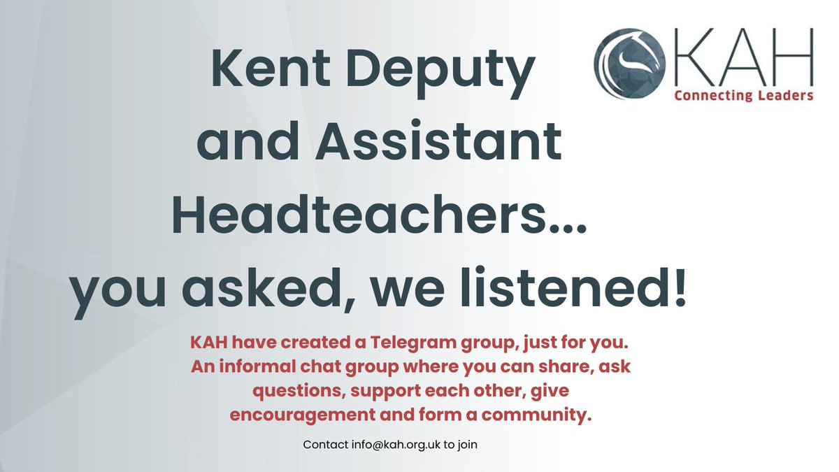 Kent Association of Leaders in Education tweet media