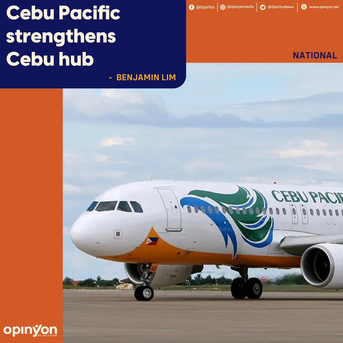 OpinYonNews's tweet photo. Budget carrier Cebu Pacific (CEB) ramps up Cebu hub by adding flights to Naga, Hong Kong and Tokyo as it marks its 27th anniversary.
Read more
https://t.co/feU6O6ZdBe
#CebuPacific #CebuPac #CebuHub https://t.co/jk0k3nRXv8