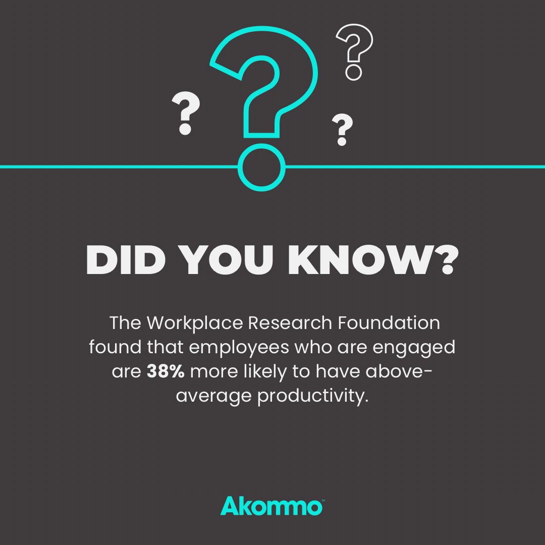 Did you know that employee engagement is strongly linked to productivity? When team members feel connected to their work and invested in the company's success, they are more likely to exceed expectations.

enliten.net/dev/wp-content…