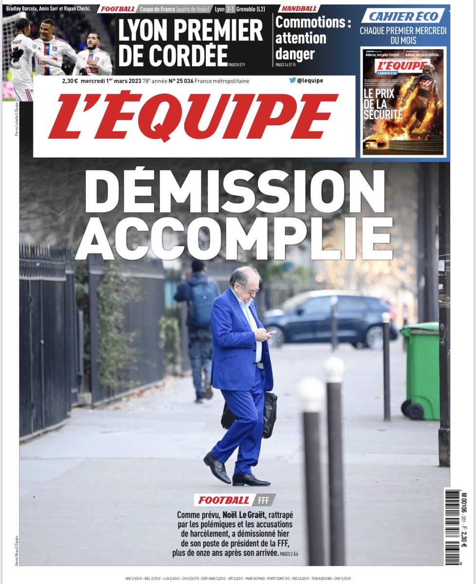 Des Missions accomplies sans le moindre …Le Graët. Titre Épique! ⚽️🥊 <a href="/lequipe/">L'Équipe</a> #LeGraët #LeBmgTalk