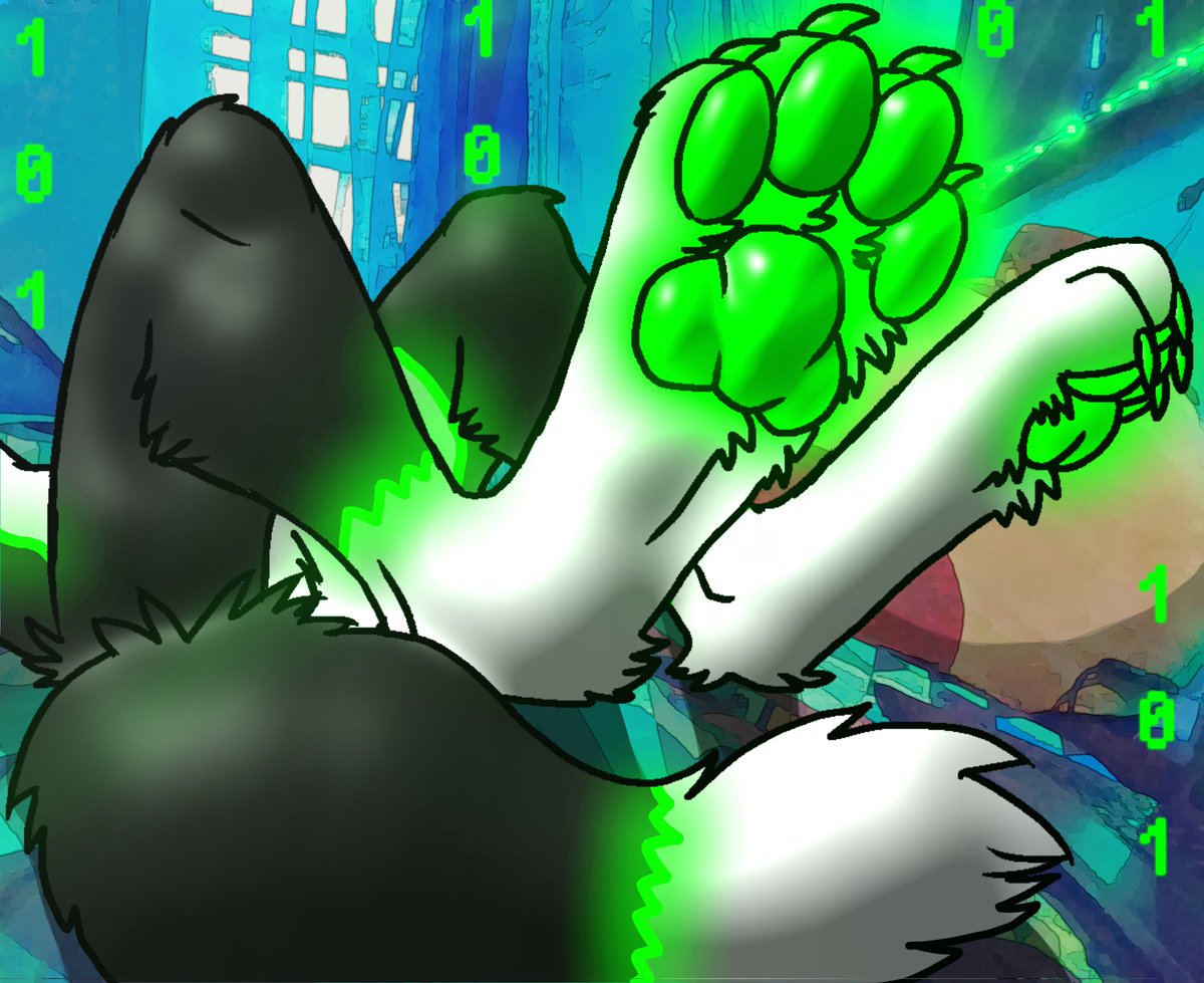 LittleHackFox57's tweet photo. This is me tired after drawing two drawings in speedrun mode https://t.co/kEshqT49im