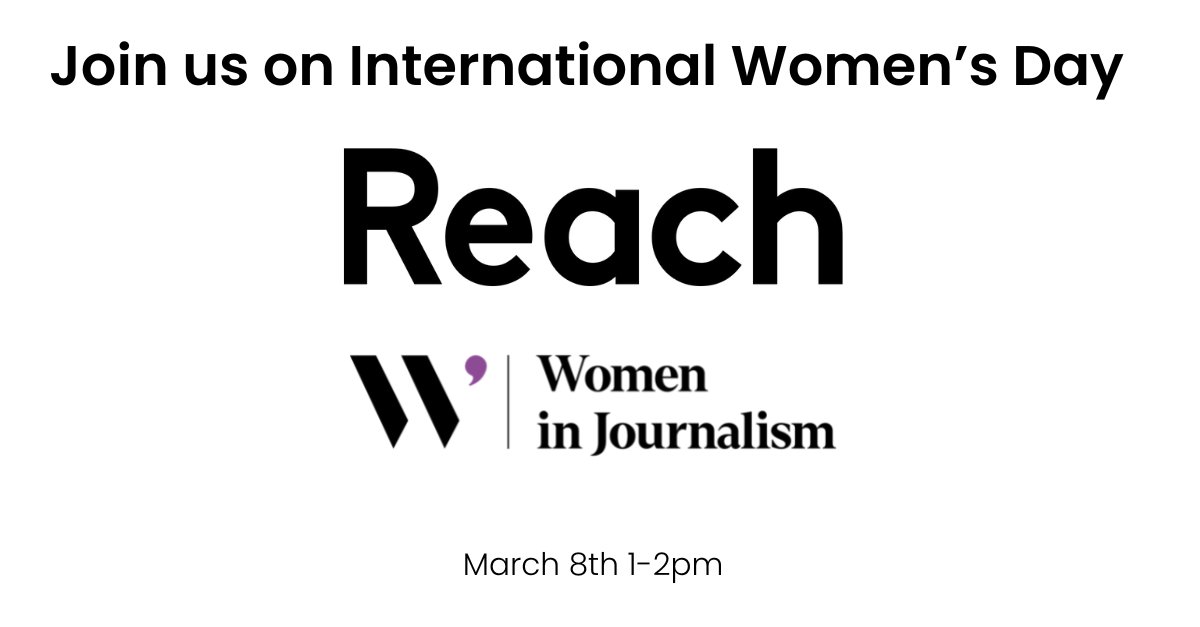 Join us on #InternationalWomensDay for the 1st Online Harms for Women in Journalism survey findings, hosted by @WIJ & @ReachPress. Speakers include @MirrorAlison, @RebeccaWMedia & @y_alibhai. 🗓️ March 8, 1-2pm. Sign up now: bit.ly/3kxi7AS #OnlineHarm #WomeninJournalism