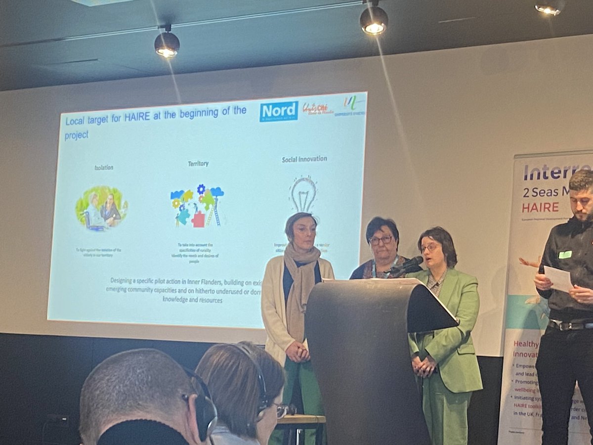 French partners working at Bailleul / Hazebrouck pilot sites from @Univ_Artoisfrom honing in on isolation in rural areas amongst older people using the <a href="/2SeasHAIRE/">2SeasHAIRE</a> toolkit. Particularly targeting people facing a ‘social death’ having not seen or spoken to other people in years.