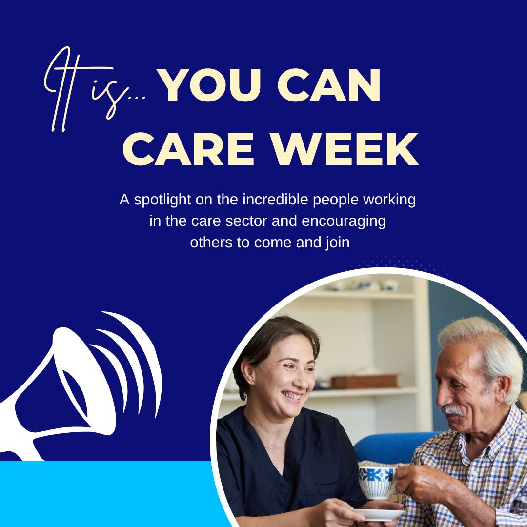 It is 'You Can Care Week' 

#YouCanCare Week is about spotlighting the incredible people working in the care sector and encouraging others to join. 

Do you have any stories of extraordinary CAREGivers you know? 

#care #carers #independentliving #ncphlexicare