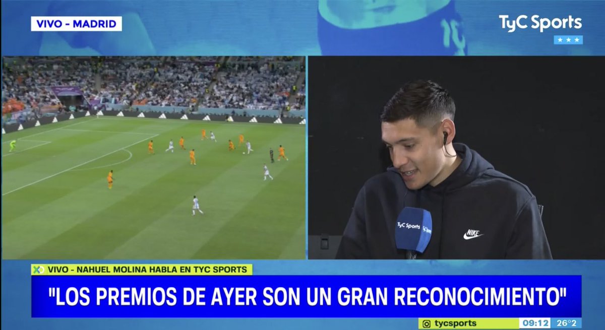 🗣 “How did Messi see you and give you this pass?”

🗣Nahuel Molina to <a href="/TyCSports/">TyC Sports</a> : 

“Unbelievable pass, Infact, I haven't asked Leo yet. My brothers, my friends, and everyone around always ask me how Leo saw me and I'm actually like them, I don't know."

🐐