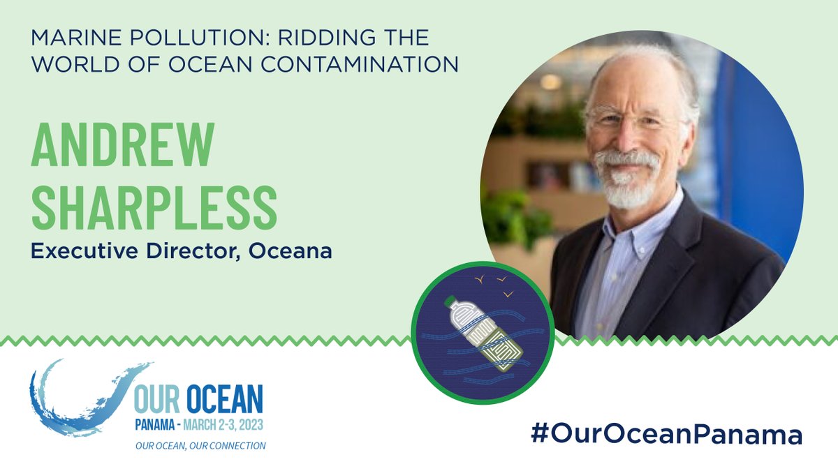OurOceanOOC's tweet photo. @JanainaGob @ClimateEnvoy @Surangeljr @slrabuka @EU_Commission @VSinkevicius @SylviaEarle @GustavoManriq_M @max_bello_m @CristianSamper @CTICFF @MichaelaDomm @tewksjj The #MarinePollution panel will discuss global action against #plastic and solutions through science and innovation.
Hear from @marvivapanama @IMOHQ @wef @Oceana @parleyforoceans @pewenvironment @EIB @delterraorg @TheOceanCleanup experts at #OurOceanPanama. #PlasticPollution https://t.co/j6TjfMJ8aa