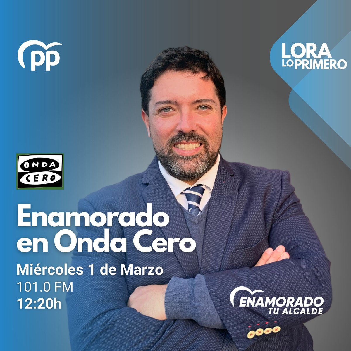 📻 Entrevista a <a href="/antonioenamorao/">Antonio Enamorado</a> en <a href="/ondacerolora/">Onda Cero Lora del Río y Comarca</a> ( 101.0 FM).

Hoy a partir de las 12:20h, ¡no te lo pierdas! 👋🏻😊