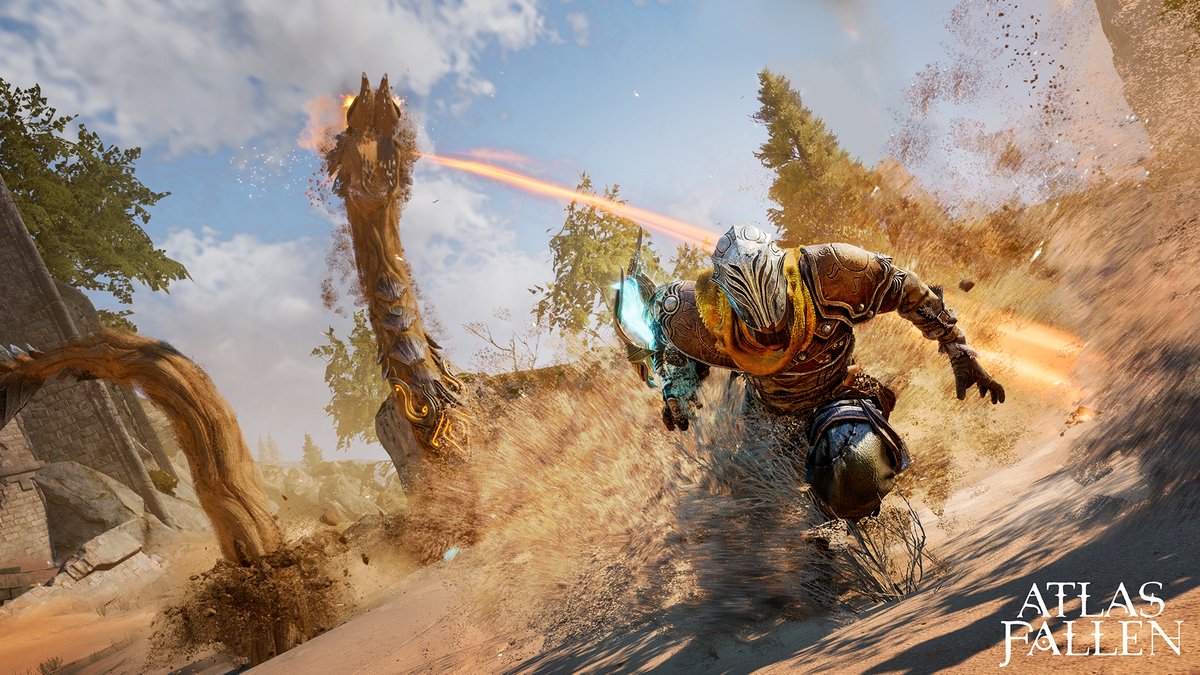 Take on a heroic journey in a breath-taking world covered by sand, explore ancient ruins and unearth the mysteries of the land of Atlas!

#AtlasFallen releases May 16 on PS5, Xbox Series X|S and PC.

A Gameplay Reveal Trailer will be coming soon, stay tuned for new game footage!