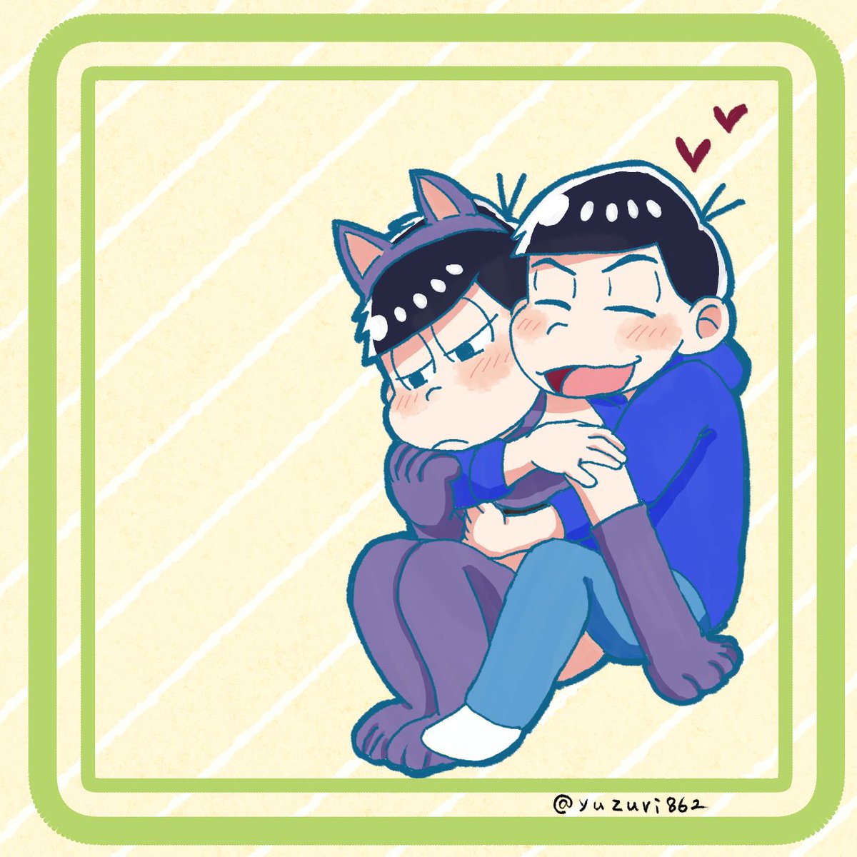 yuzuri862's tweet photo. 48日目✍️

47日の続き🍀

セクニャンさん、ちょっと拗ね気味😳😾

あまりにも可愛くてついつい……💕

と次男

次男はなんだか嬉しそうね…☺️💙💜 https://t.co/t18hJTAnfY