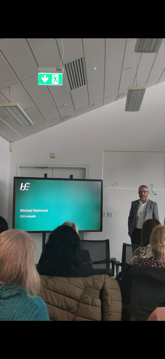 Michael Redmond COO of eHealth talking all things digital data here at the Data Collaborathon hosted by HIDs. #eHealth4all #data #HIDs @A_Work_Thing