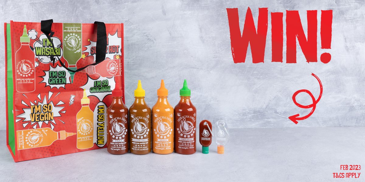 Sriracha_FG's tweet image. Need a Sriracha restock? Enter this giveaway then! Make sure to FOLLOW + RT for your chance to #WIN some Flying Goose goodies and a selection of some of your fave flavours! 🌶

#Giveaway #WinItWednesday