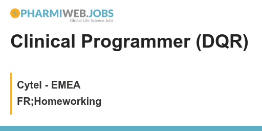 PharmaNews_Jobs's tweet image. Clinical Programmer (DQR) - Cytel - EMEA - FR;Homeworking
Find Out More: bit.ly/3m8Iygp
We are looking for a Clinical Programmer to join our #DataQuality team! #DQR #ClinicalProgrammer #ClinicalResearch #Technology #JobVacancy