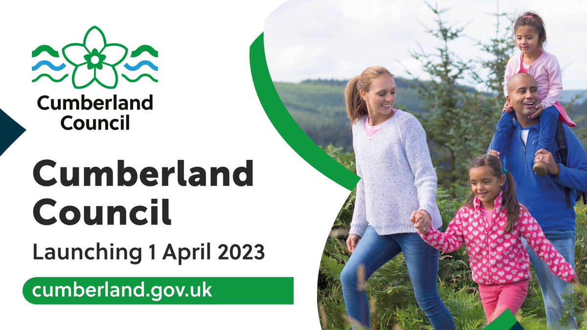 One month to go! Cumberland Council will launch on 1 April.
We will take over the running services in the areas currently covered by Allerdale Borough Council, Carlisle City Council and Copeland Borough Council. This includes the services delivered by Cumbria County Council.