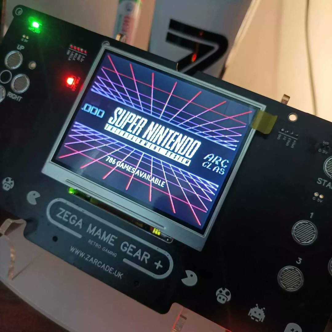 ZarcadeUK's tweet photo. The 3.5" Composite Zega Mame Gear seems to be quite popular at the moment, so time for a Zero 2 image update.
 
New systems
New updated themes
Fixed splash screen video audio issue
Added Activity Led for newer model mainboards
Minimum 32GB SD Card required https://t.co/WjcbLlpSnv