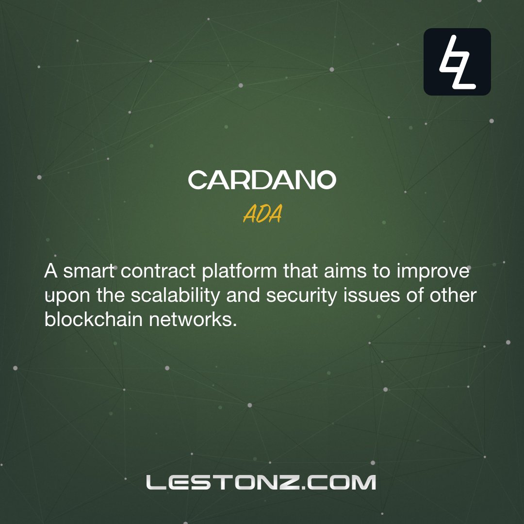 LestonzTECH's tweet image. Cardano?

A smart contract platform that aims to improve upon the scalability and security issues of other blockchain networks.

lestonz.com

#Cardano #ADA #makingBetter #lestonz #Blockchain #web3 #smartcontract #project #tech #BTC #bitcoin #ETH #ethereum #BNB