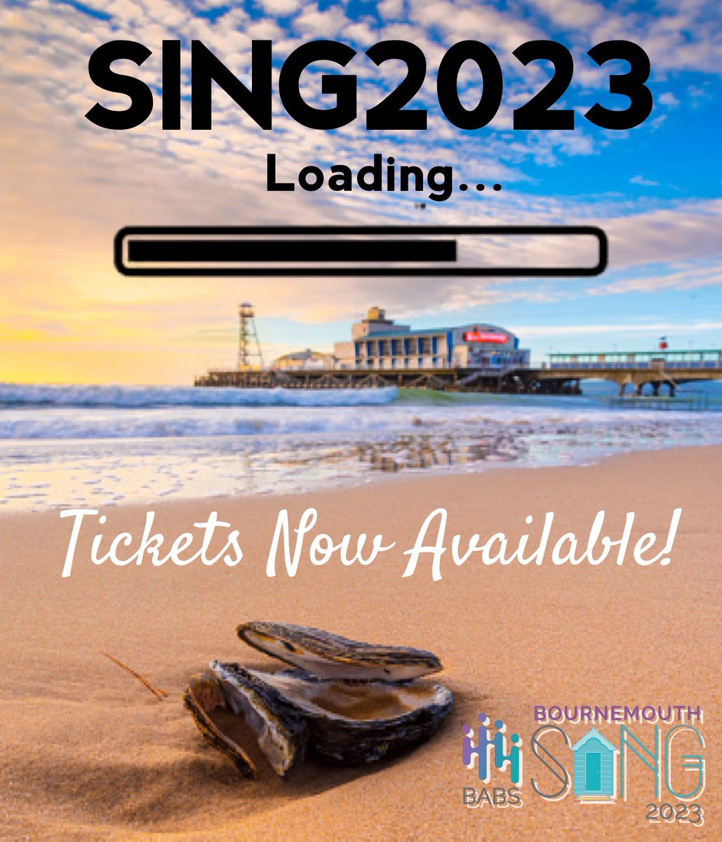 March is here which means that you can now book your tickets to #Sing2023 You’ll find all the details in our accompanying email, our website and booking site. So don’t delay, head here now;
singbarbershop.com/sing2023-ticke…
We can’t wait to see you in Bournemouth! 
#BABS2023 #Sing2023