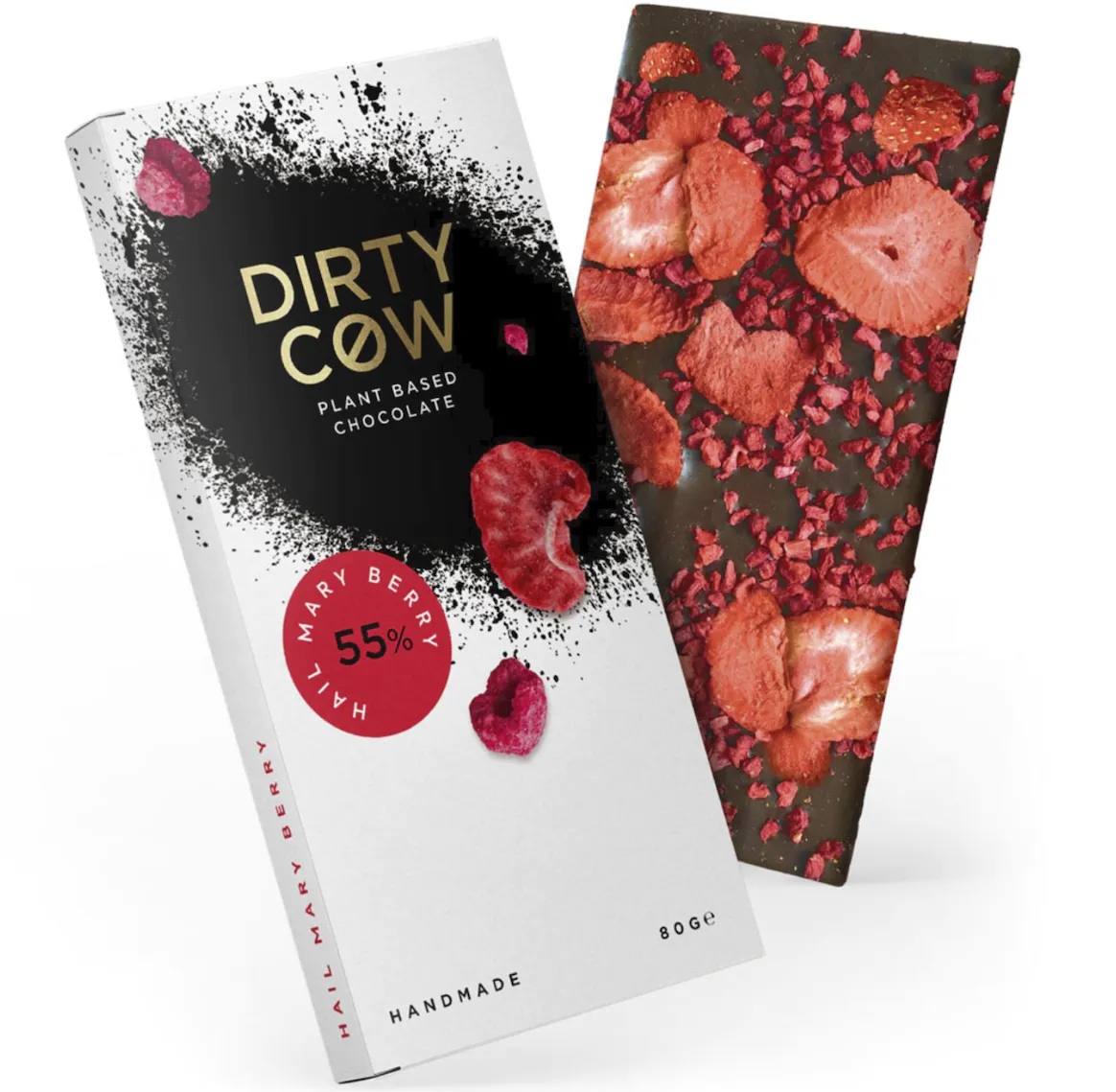 What better treat to enjoy during the month of love than the Dirty Cow Hail Mary Berry Strawberry Chocolate?

#veganchocolate #darkchocolate #strawberries #dairyfreechocolate #healthymum #mothersdaygifts #mothersday23 #giftsformums #ukfitfamily #snacksubscription #ukmums #ukmum