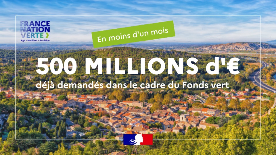 Ecologie_Gouv's tweet image. #FondsVert🌱| Les élus locaux se saisissement du Fonds vert pour financer leurs projets de transition écologique. En moins d'un mois, le montant d'aide demandé est de plus de 500M€.
#FranceNationVerte
Toutes les informations👉ecologie.gouv.fr/fonds-vert
