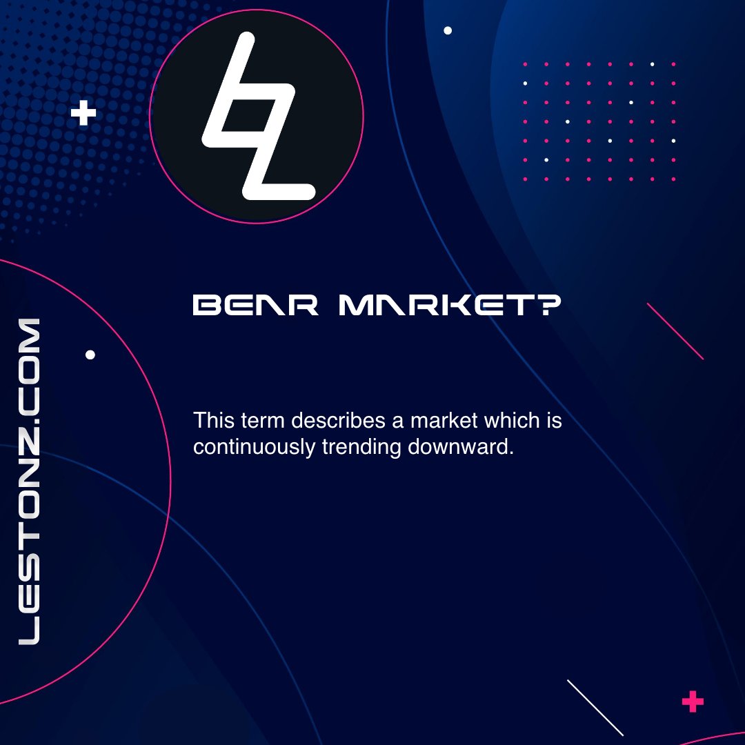 LestonzTECH's tweet image. Bear Market?

This term describes a market which is continuously trending downward.

#makingBetter #lestonz #Blockchain #web3 #smartcontract #project #tech #BTC #bitcoin #ETH #ethereum #BNB #binance #AVAX #avalance