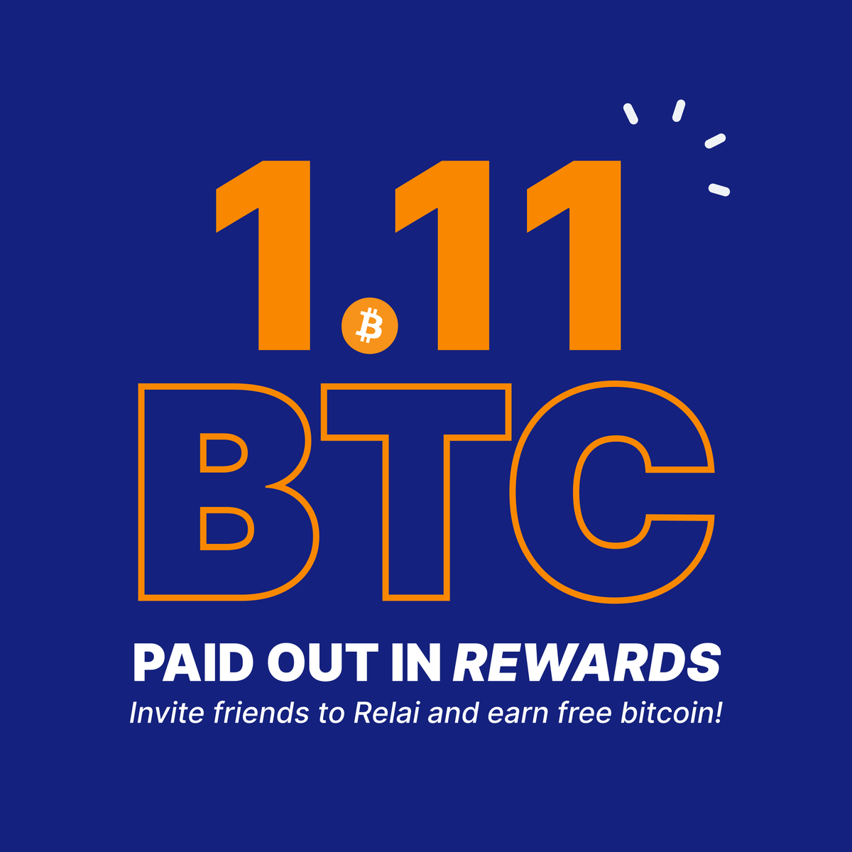 💸 IT'S PAYDAY! 💸

We just paid out referral rewards🚀

A total of 1.11 BTC was paid out to you guys.

To celebrate, we are giving away 50 CHF in #bitcoin to a random Relaier 👇

To win:

🔁Retweet this post
🔢Comment your invite code 

Good luck!
