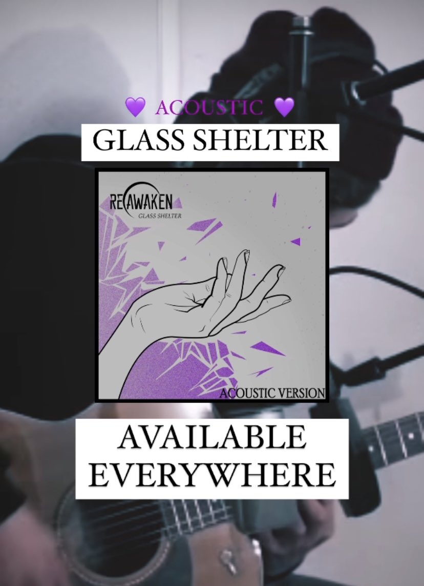 We had <a href="/ReawakenBand/">Reawaken</a> in the studio recording the acoustic version of their fantastic song ‘Glass Shelter’, check out the video to the track on YouTube &amp; the song is also available everywhere now so go check it out!
#reawaken  #recordingstudio #recording #glassshelter #youtube