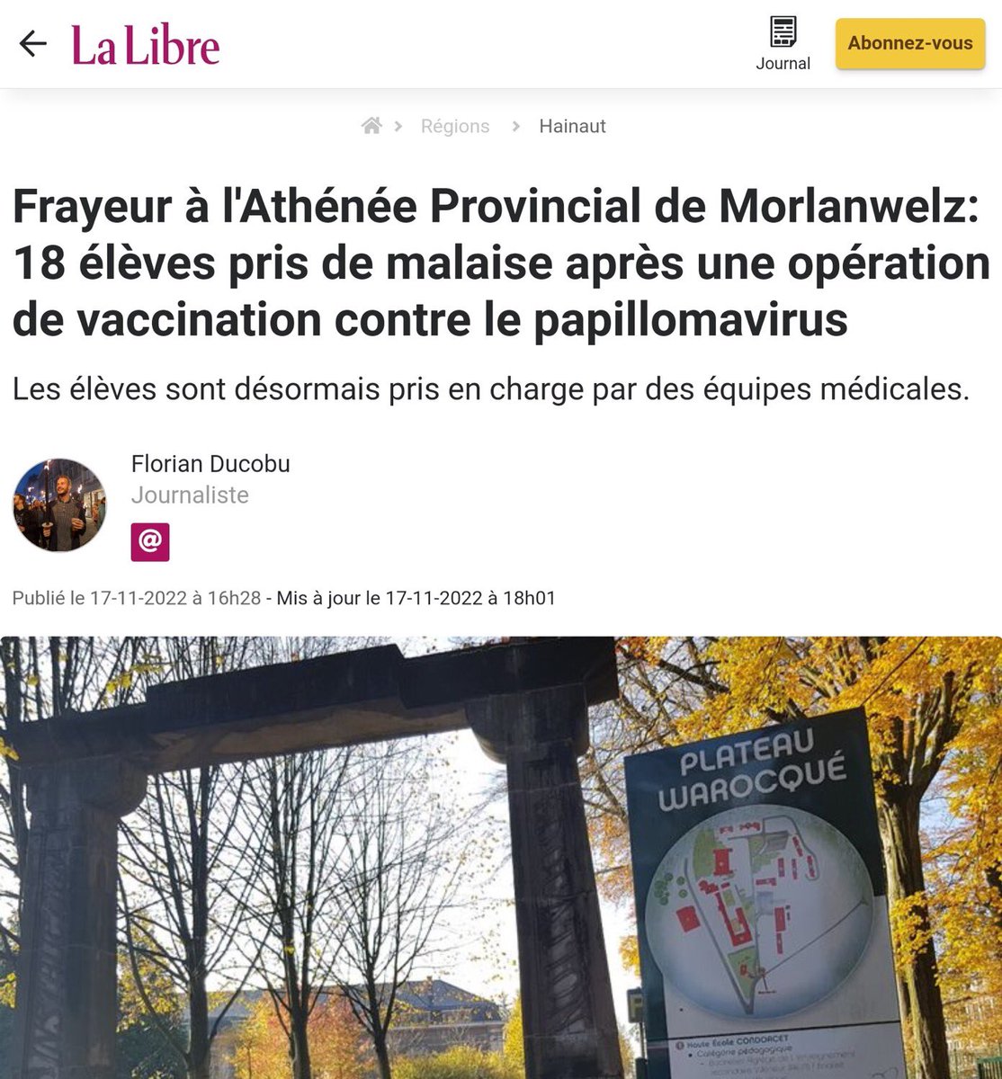 Collectif Carton jaune on Twitter "Gardasil"