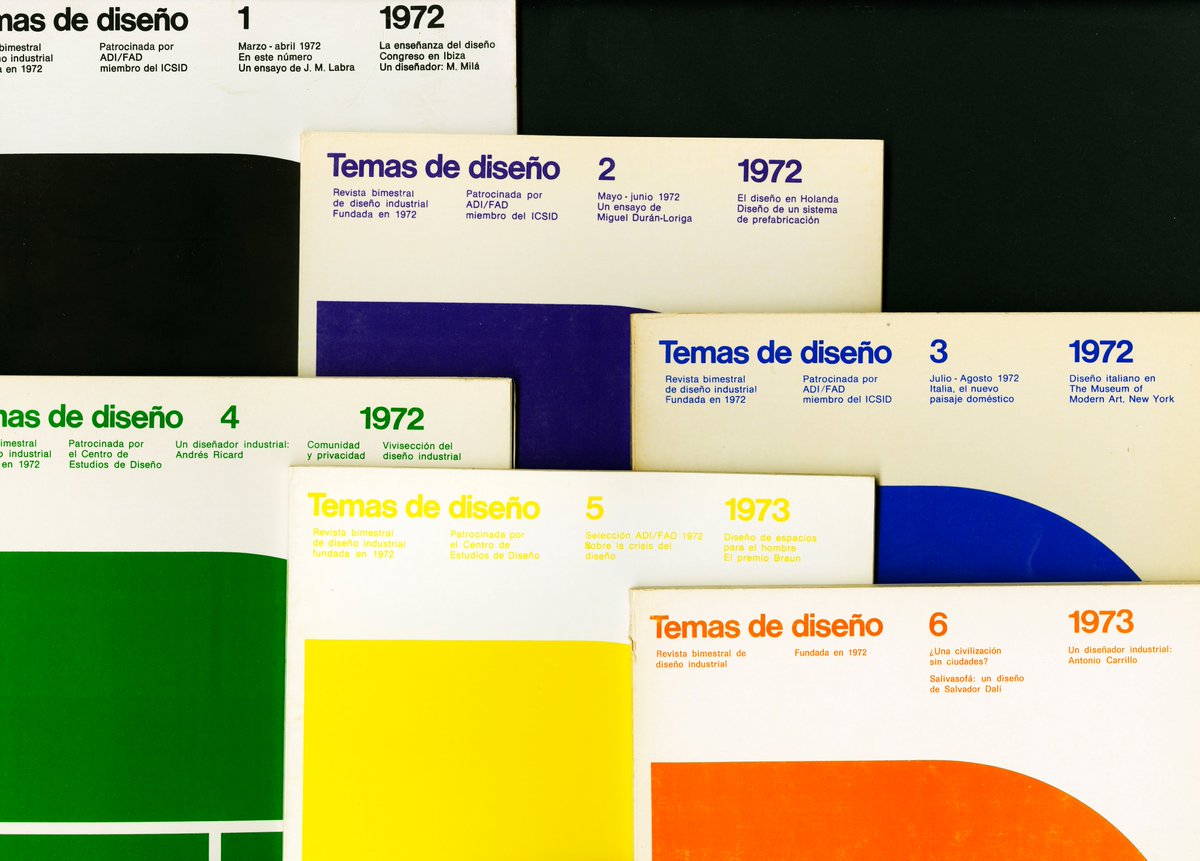 Dels nostres fons📜:

'Temas de Diseño', creada per Pepe Cruz Novillo el 1972.  #CruzNovillo també va dissenyar les cobertes.

#coverdesign  #revistesdedisseny #revistasdediseño #designmagazines #disseny #diseño #design #dissenyindustrial #diseñoindustrial #productdesign