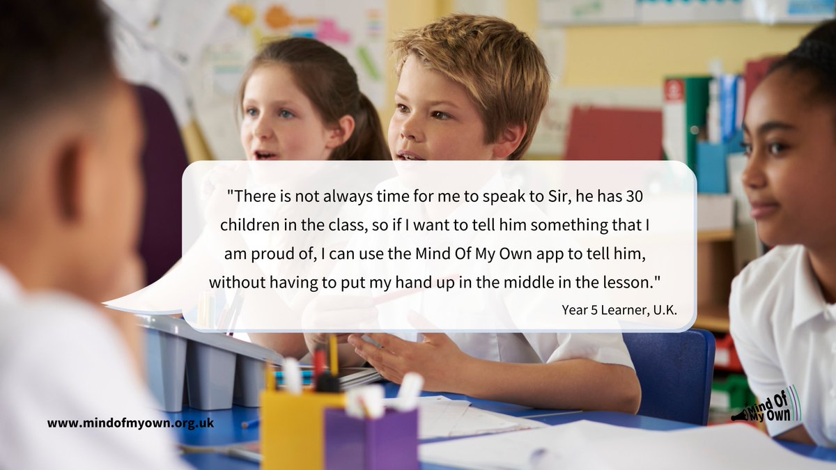 MindOfMyOwn_Ed's tweet image. How often are you hearing the good over the bad❓ 

Negatives can take up a lot of classroom time and individual triumphs can get lost. We worked with children to develop #ShareMyGoodNews', a section on the #OneApp where pupils can talk about  the things they are proud of.