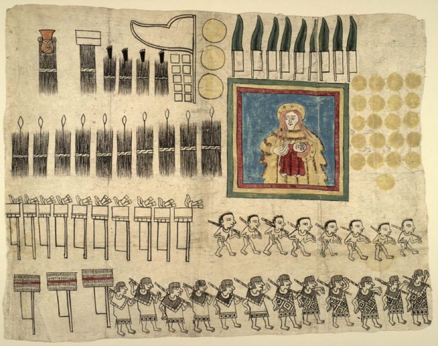designmarimar's tweet photo. @infowetrust Codex of Huejotzingo, México. A receipt presented to the Spanish Crown in legal proceedings as evidence of overpayment. Pretty cool #Datavisualization #ancient-manuscripts #design #pictorialstatistics #pictographicnumeracy https://t.co/meMVPH2Iro