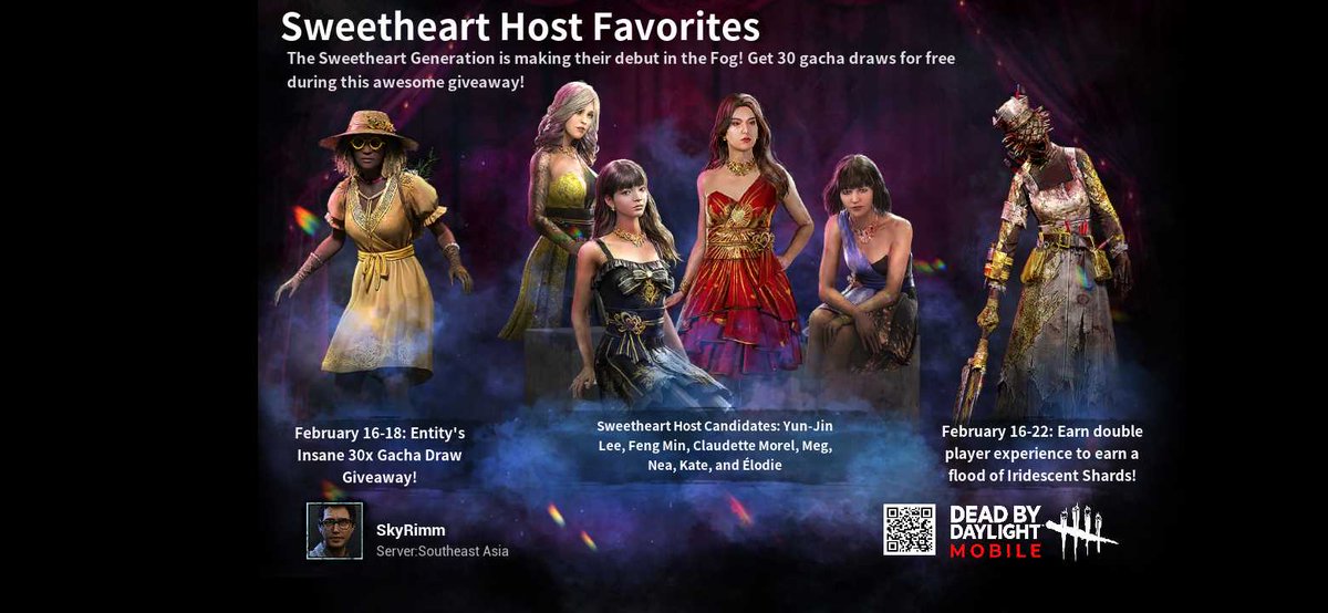 The hit title Dead by Daylight Mobile has finally launched! Free gold outfit gacha now available! Download NOW!