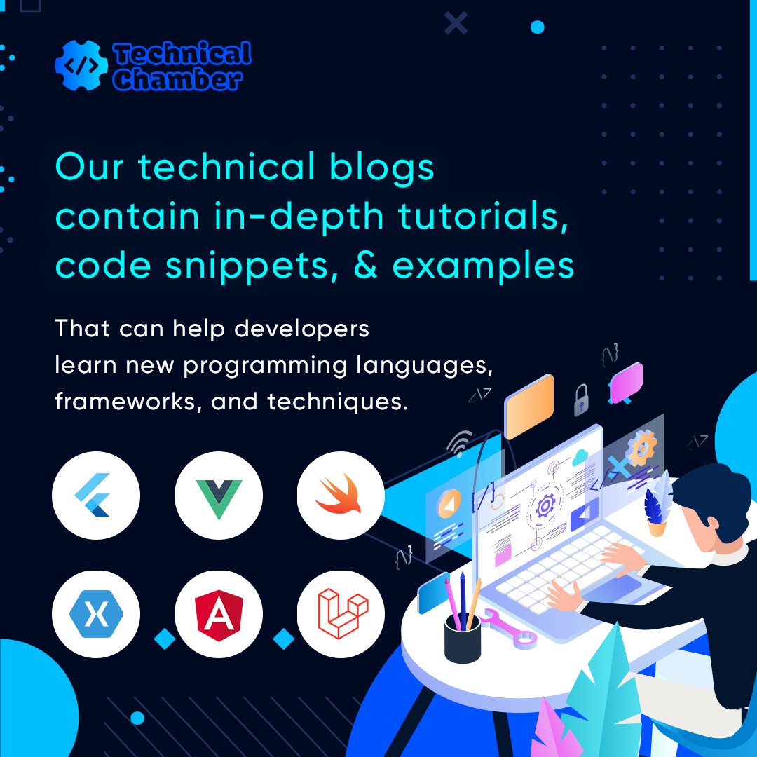 techChamber2's tweet image. Technical Chamber helps developers stay up-to-date with the latest trends and best practices in their field, including new tools, libraries, and methodologies.
technicalchamber.com
Follow @techChamber2
.
.
.
.
.
.
#codingsolutions #coding #ProgrammingSolutions #programming